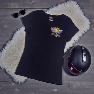 Harley-Davidson Black Las Vegas Nevada Ride All Day Play All Night T-shirt Large